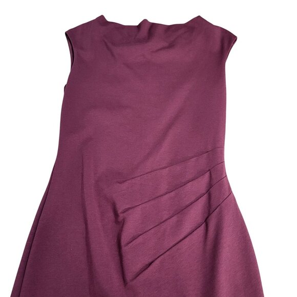 Boden Womens' SZ 6R Natalie Ponte Dress Cowl Neck Cap Sleeve Fitted Lined - Picture 3 of 16